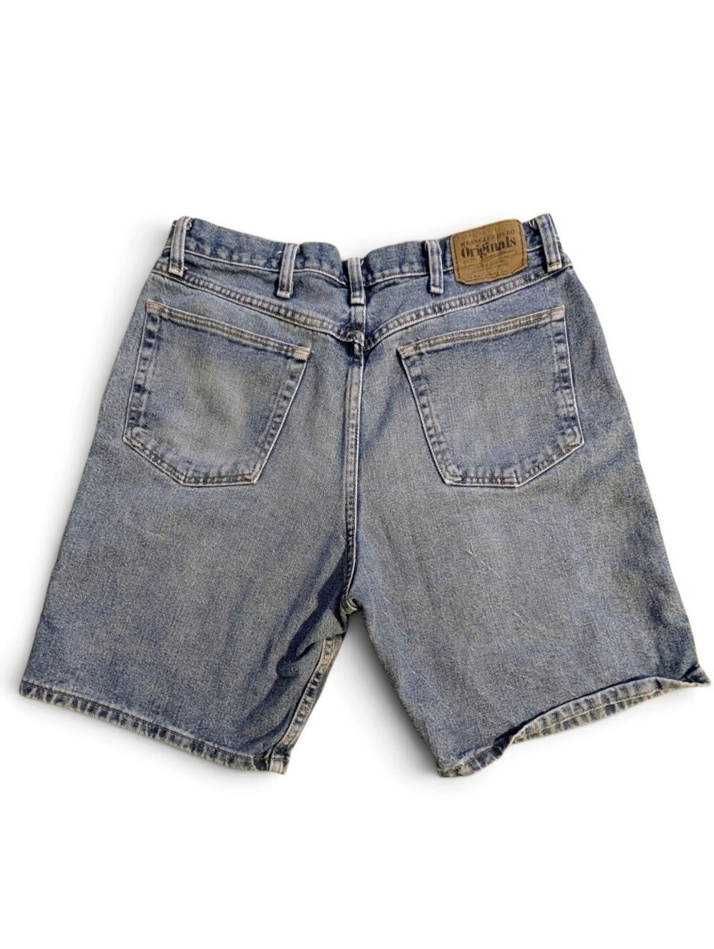 Vintage Wrangler Hero Men’s Denim Jean Shorts Jorts 34 Blue High Rise 90s